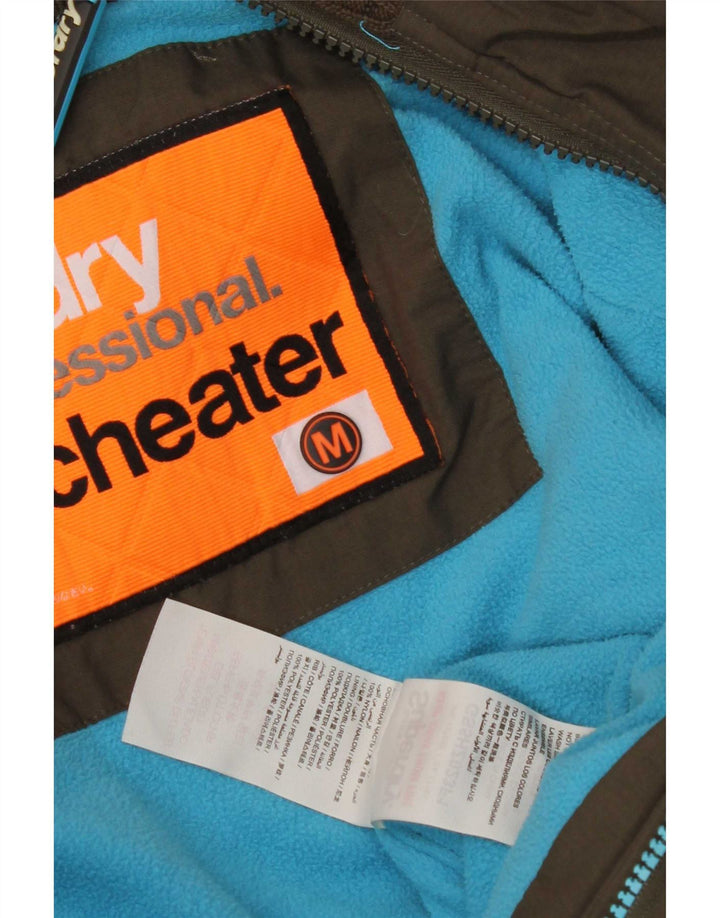 Superdry ženska vjetrovka s grafičkim motivima UK 14 srednje kaki boje