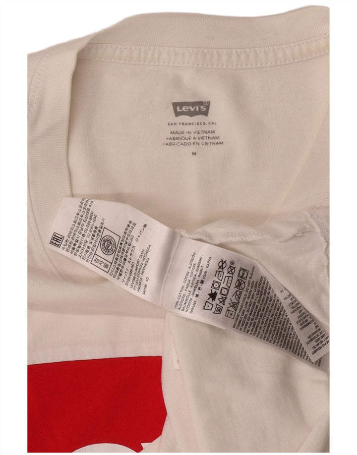 Levi's ženska majica kratkih rukava s grafičkim motivima UK 14 srednje bijele boje