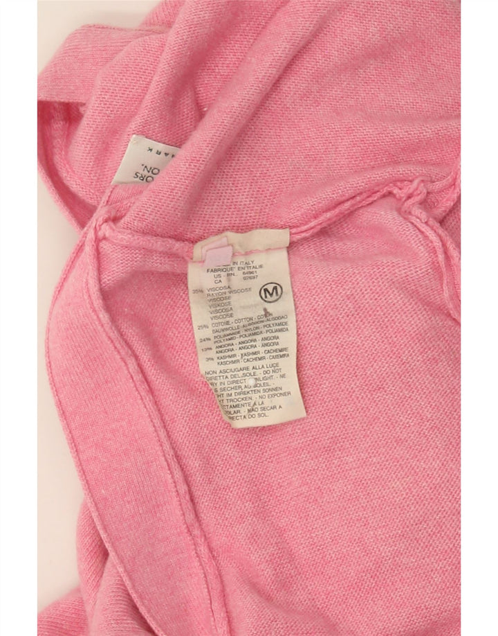 BENETTON Womens Cardigan Sweater UK 14 Medium Pink Viscose Vintage Benetton and Second-Hand Benetton from Messina Hembry 