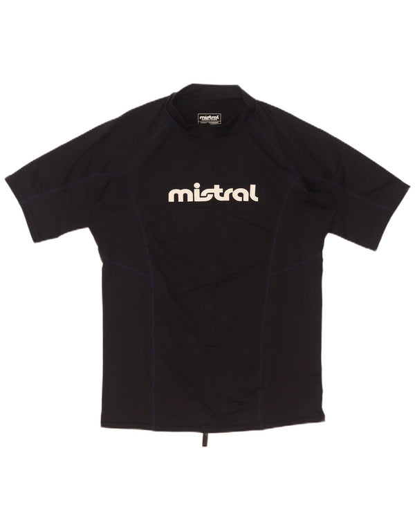 Majica kratkih rukava Mistral za dječake s grafičkim motivima 13-14 godina 2XL tamnoplavi poliester