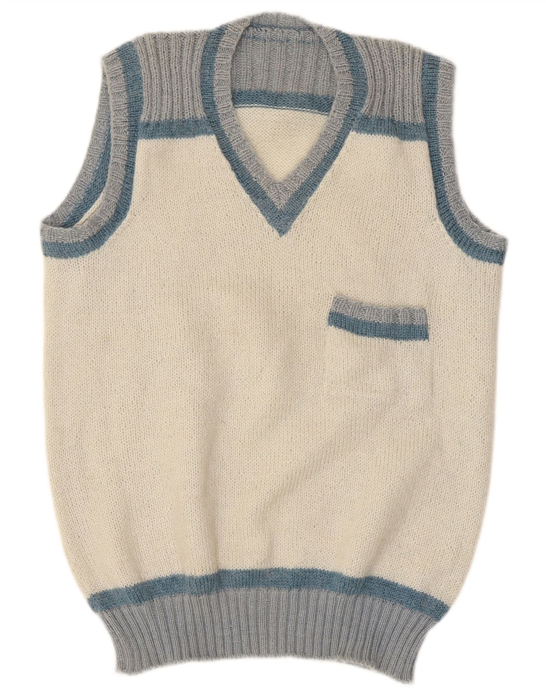 Vintage muška majica bez rukava Mala bijela boja
