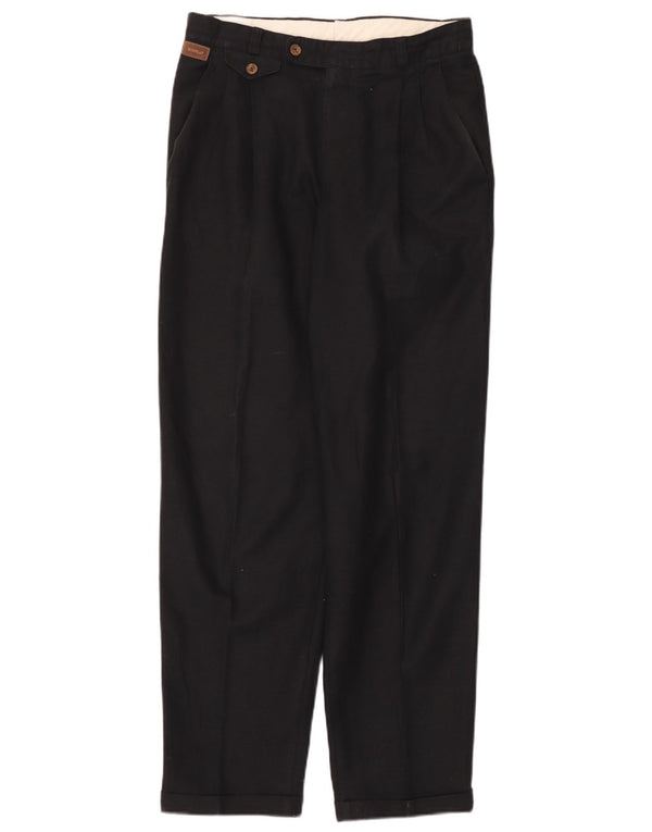 Vintage muške chino hlače s klinovima IT 50 Large W32 L32 crni lan