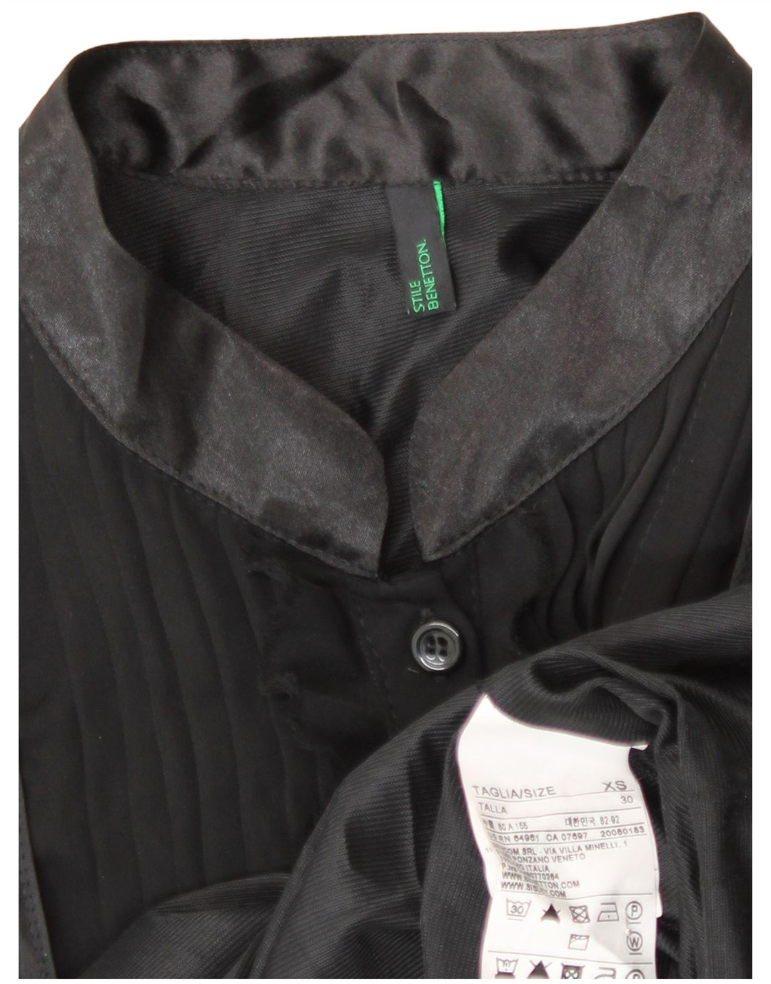 Benetton ženska plašt haljina UK 6 XS crni poliester