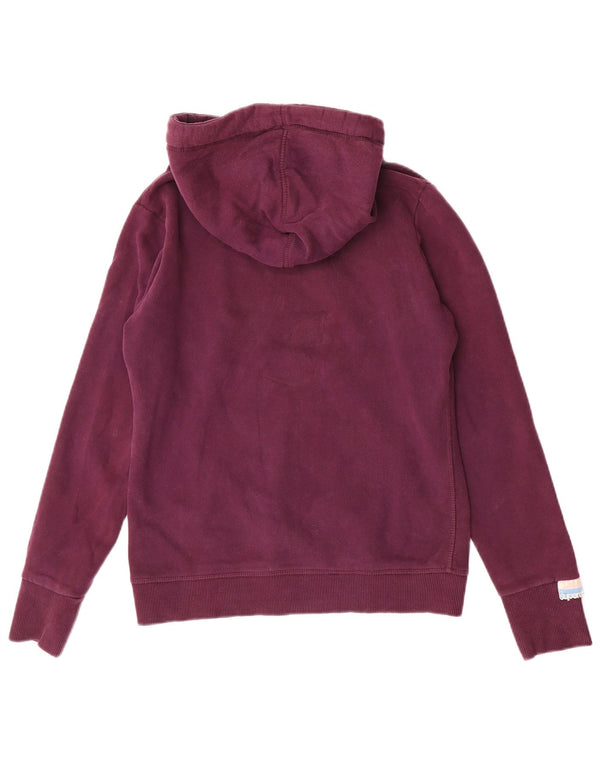 Superdry ženska majica s kapuljačom s kapuljačom UK 12, srednje kestenjasti pamuk