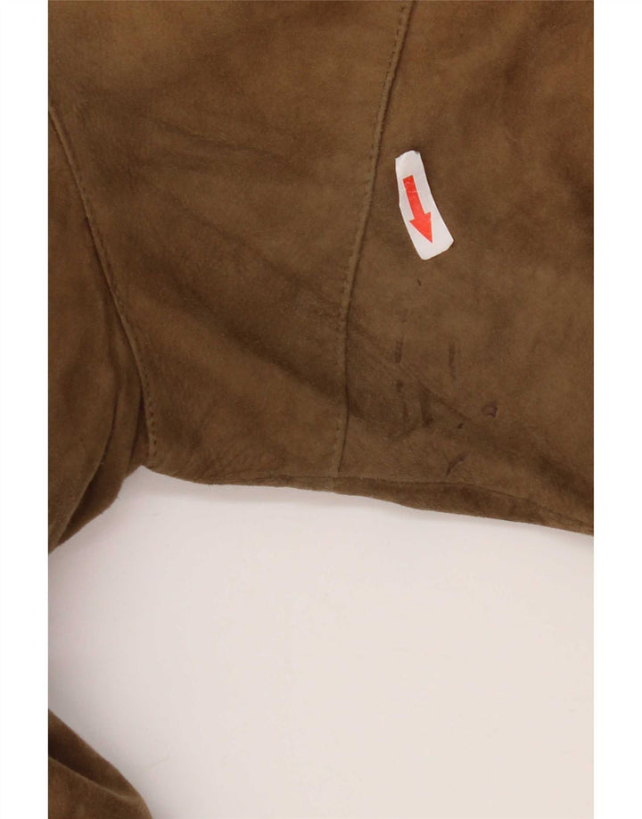 Vintage muška bomber jakna od brušene kože UK 38 srednje bež boje