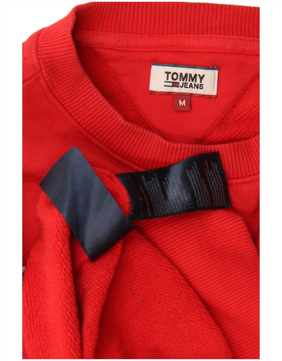 Tommy Hilfiger Ženska prekomjerna trenirka s grafičkim motivima UK 14 srednje crvena