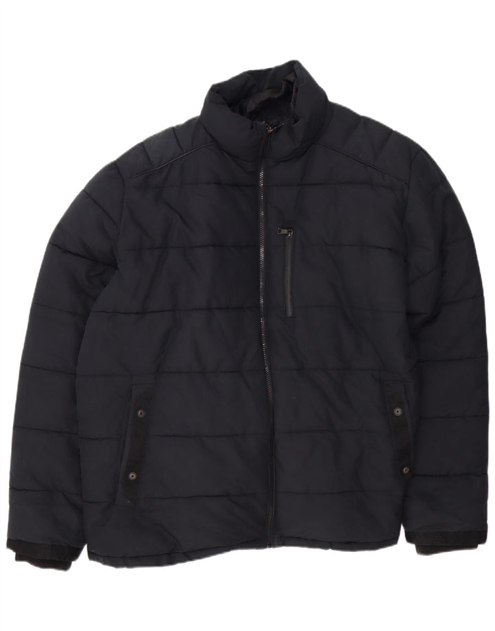 Marks & Spencer muška podstavljena jakna UK 46 3XL crni poliester