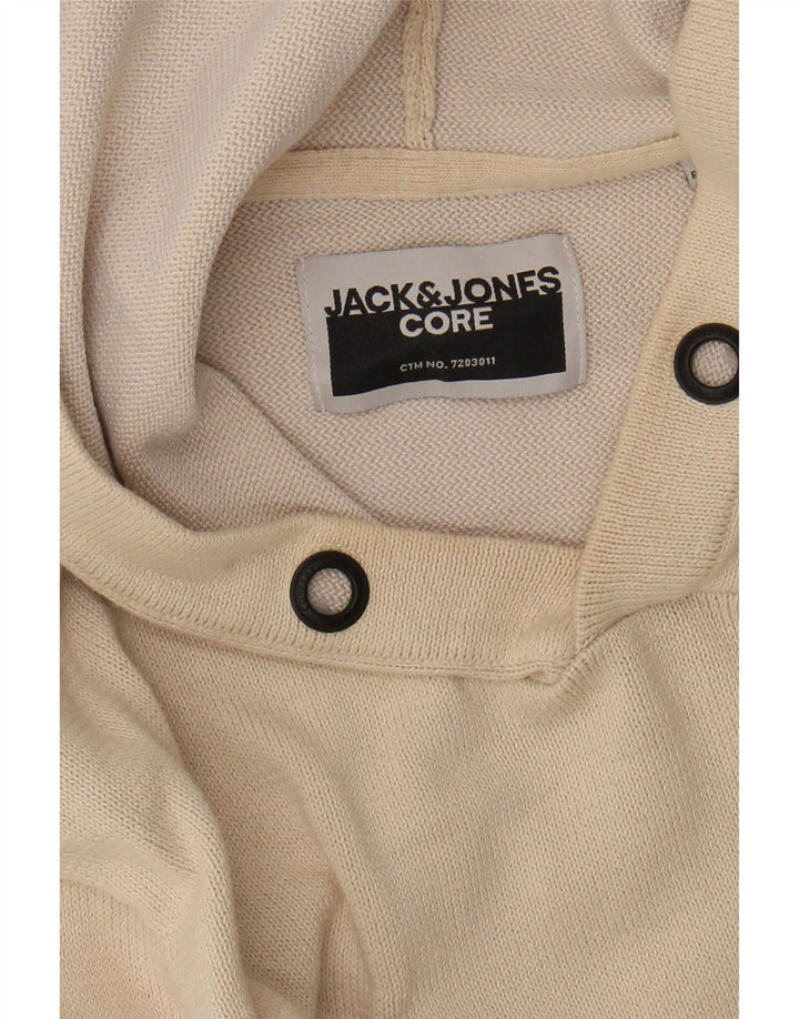 JACK & JONES Muški džemper s kapuljačom srednje bež boje