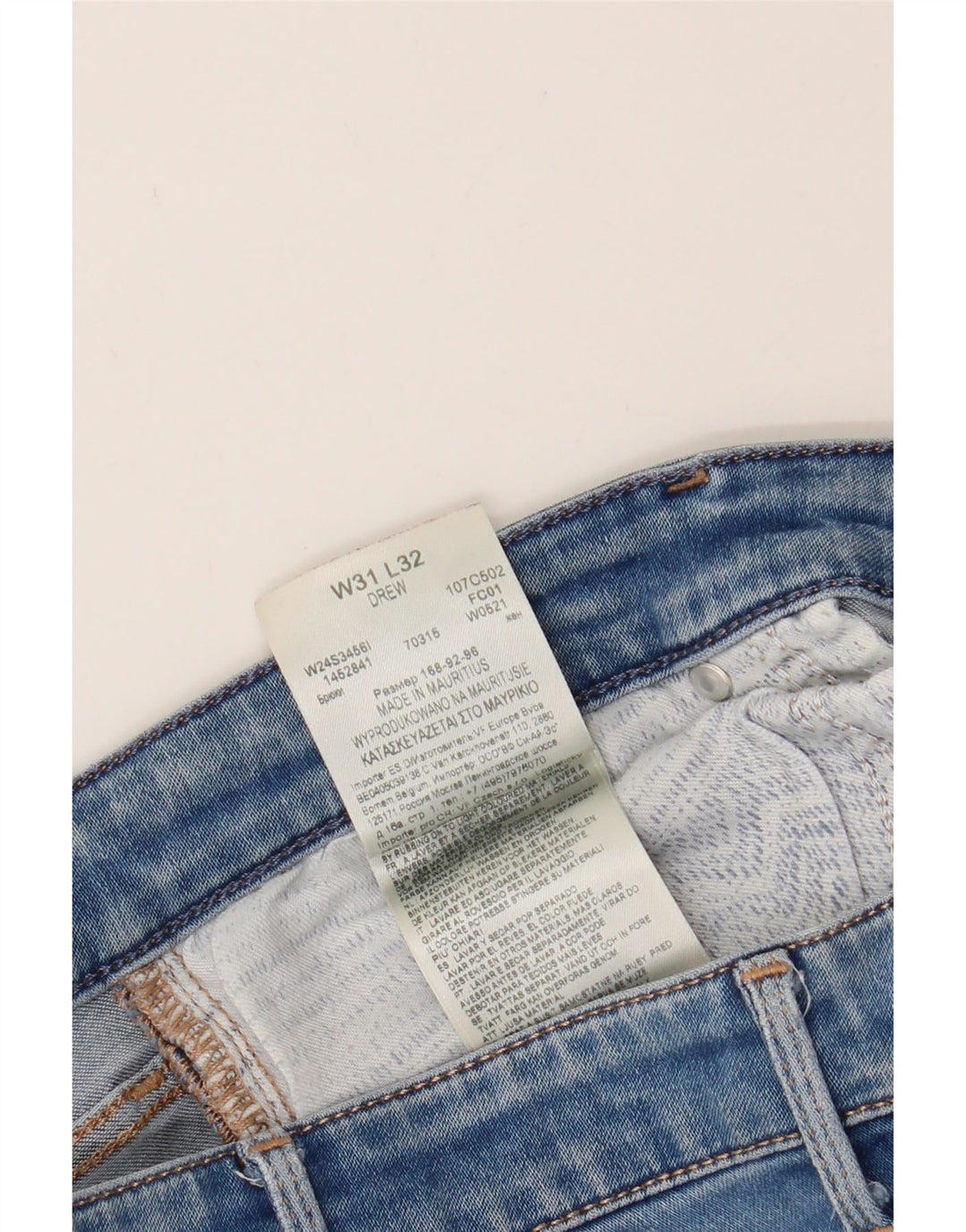 WRANGLER Womens Slim Jeans W31 L32 Blue Cotton Vintage Wrangler and Second-Hand Wrangler from Messina Hembry 