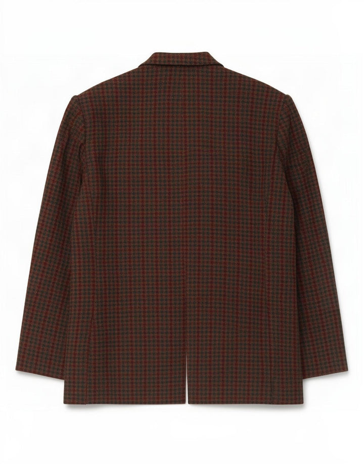 Ženska jakna Sag Harbor s punim patentnim zatvaračem UK 18 XL Zelena gingham vuna