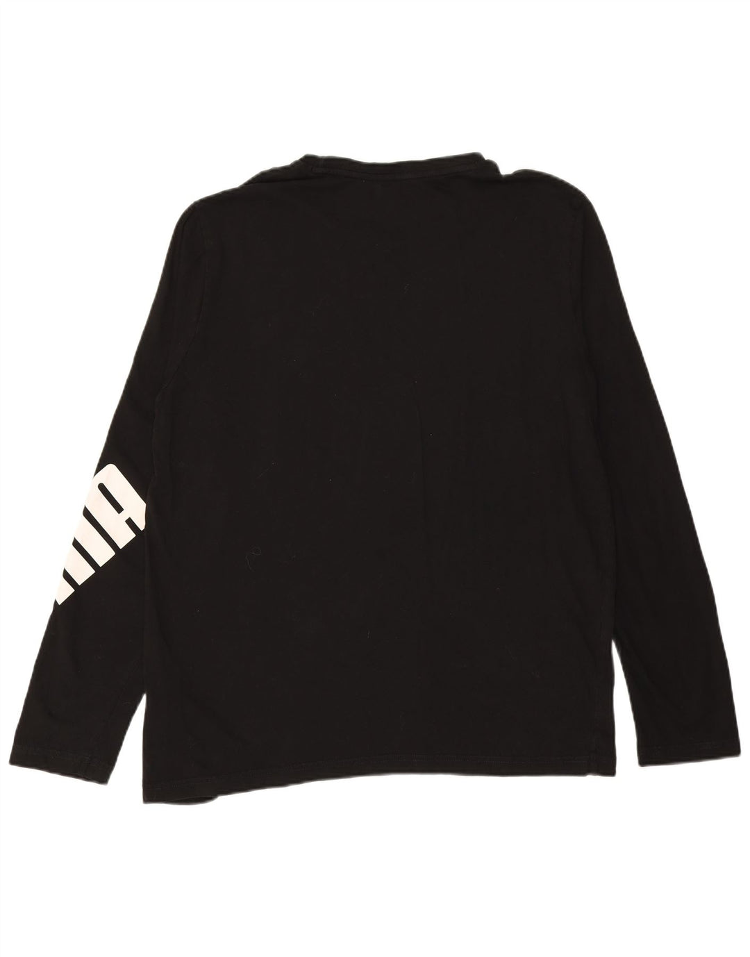 PUMA muška majica dugih rukava s grafikama, veliki crni pamuk