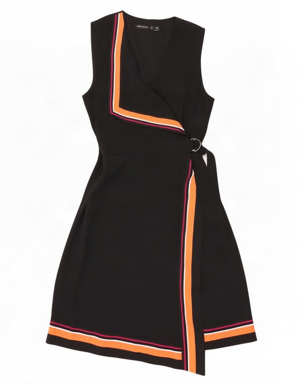 Karen Millen ženska haljina bez rukava na omot UK 12 srednje crne boje