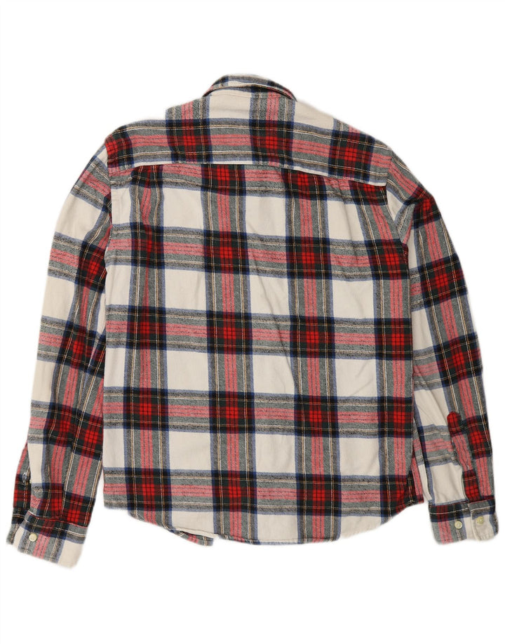 Jack Wills Muška flanelska košulja, mali crveni karirani pamuk
