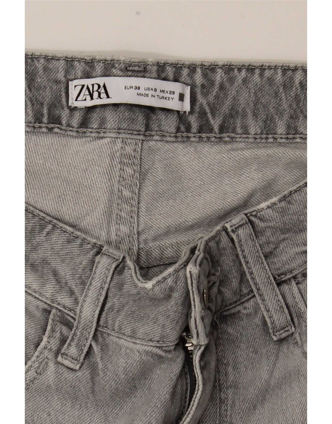 Zara ženske ravne traperice EU 38 male W28 L30 sive