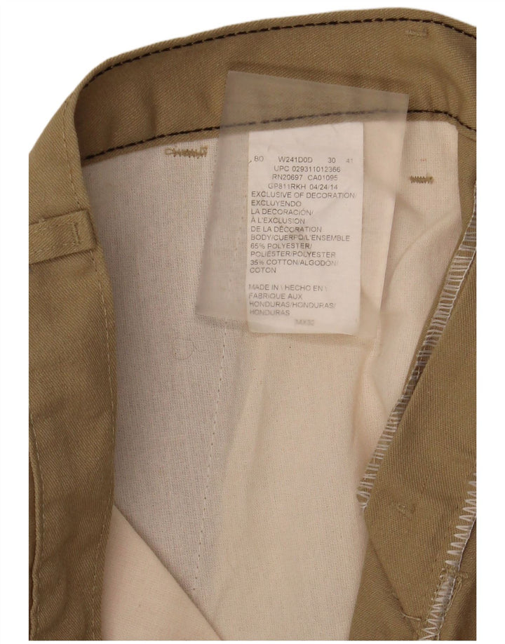 Dickies muške ravne chino hlače W34 L32 kaki poliester