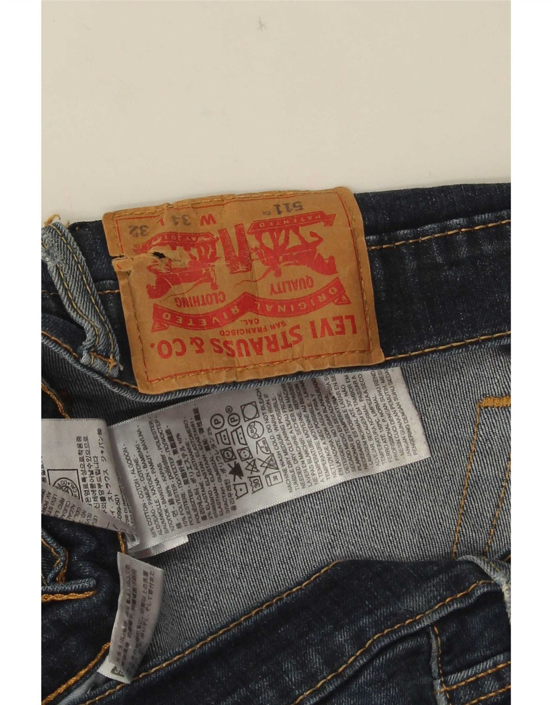 Levi's muške 511 uske traperice W34 L32 plavi pamuk