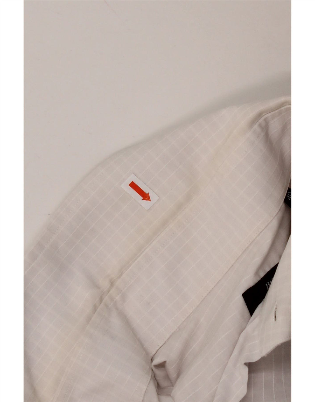 HUGO BOSS Muška košulja standardnog kroja Veličina 40 15 3/4 srednje bijele boje gingham