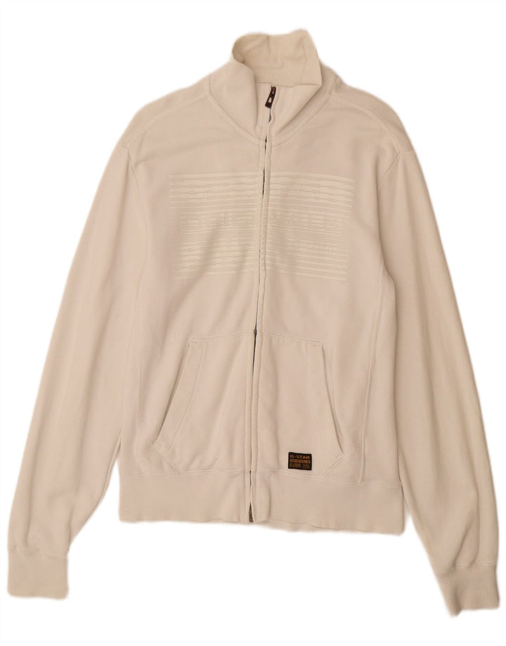 G-STAR muška trenirka Gornja jakna Srednje bijeli pamuk