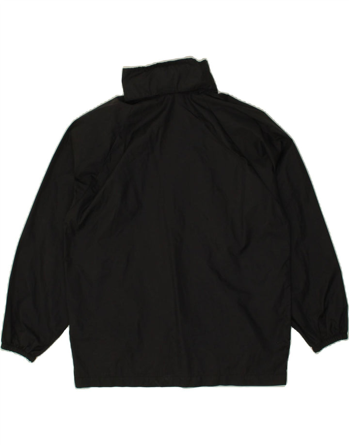 LOTTO Boys Hooded Rain Jacket 7-8 Years Black Nylon Vintage Lotto and Second-Hand Lotto from Messina Hembry 