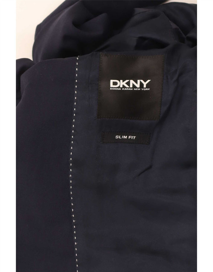Dkny muški uski sako sa 2 gumba UK 38 Srednje tamnoplava vuna