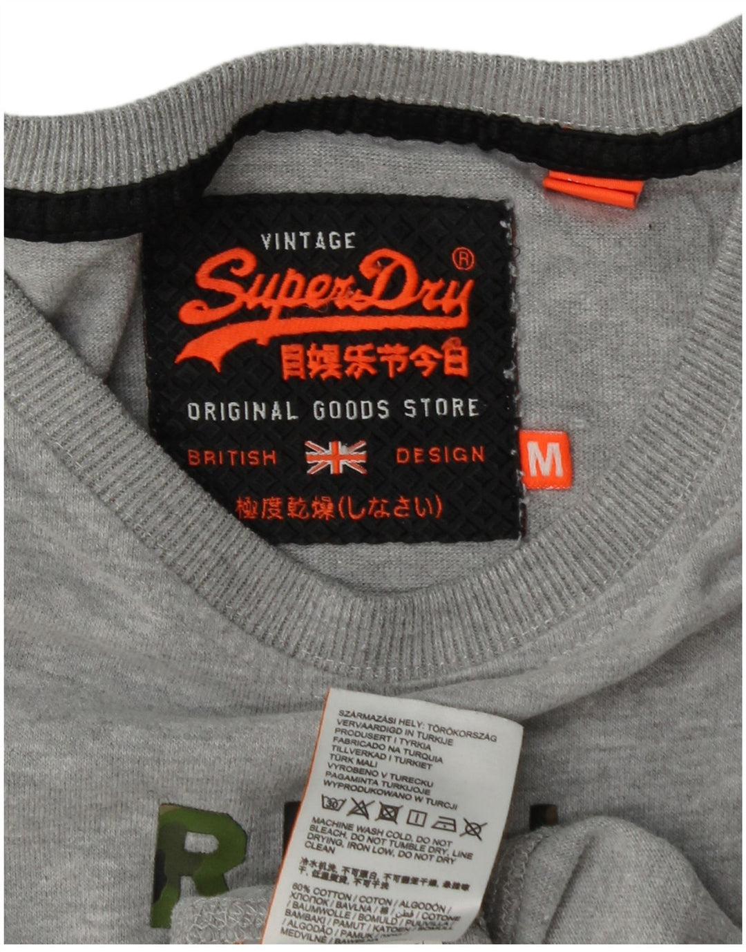 SUPERDRY muška grafička majica kratkih rukava srednje sivi pamuk