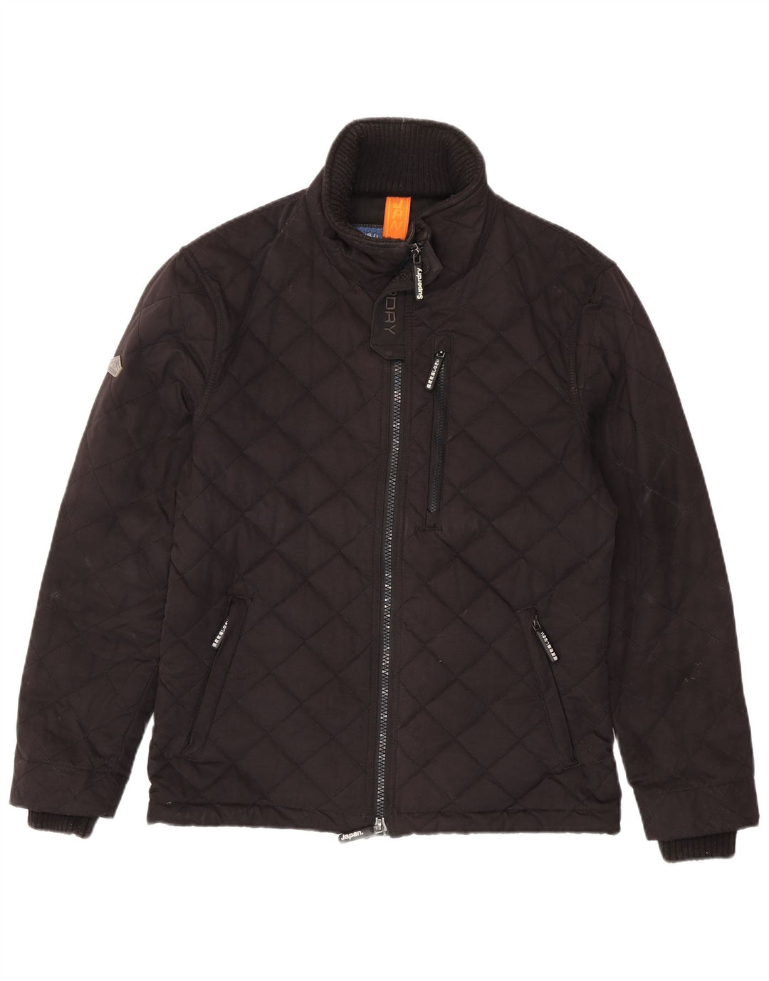 Superdry muška prošivena jakna The Windhiker UK 42 XL crni poliester