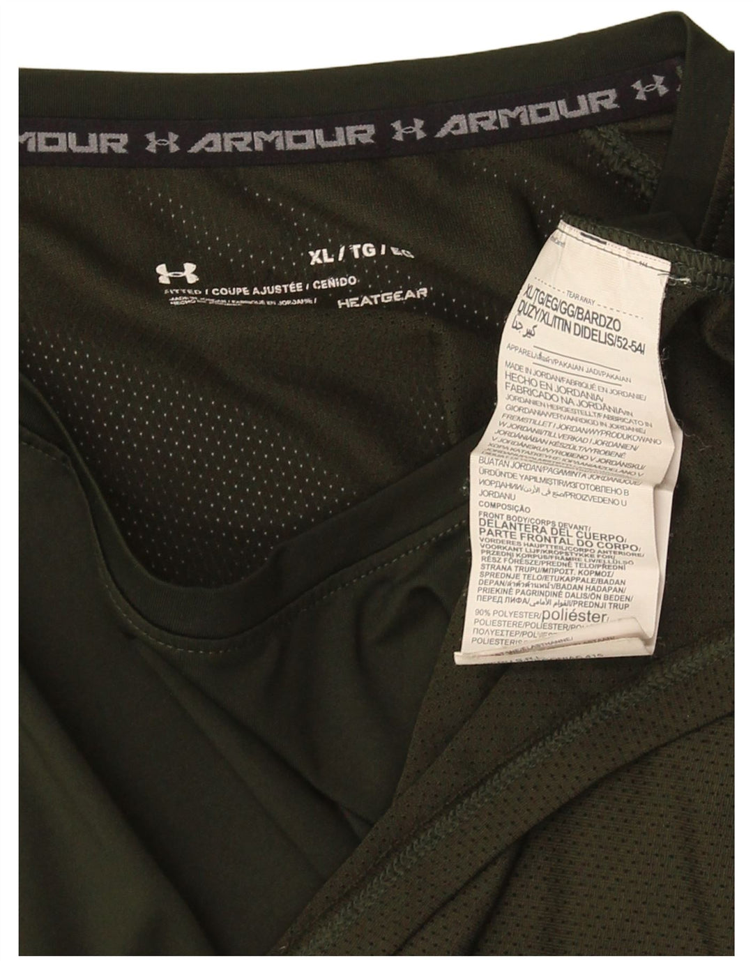 Under Armour muška majica kratkih rukava XL na zelene pruge od poliestera