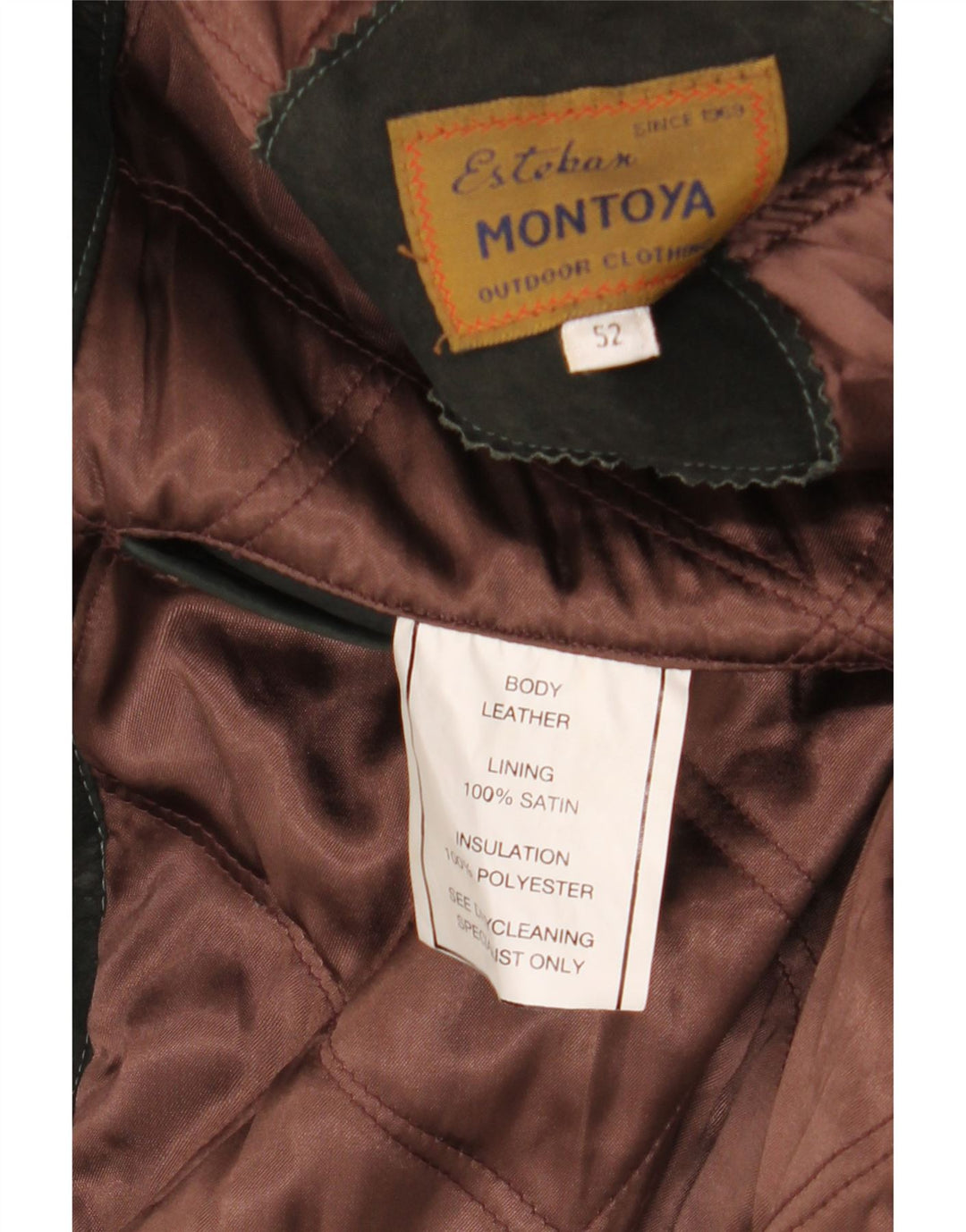 VINTAGE muški kožni kaput IT 52 XL crna koža