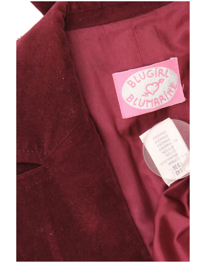 Blugirl Blumarine ženski sako s 1 gumbom IT 42 srednje tamnocrvene boje