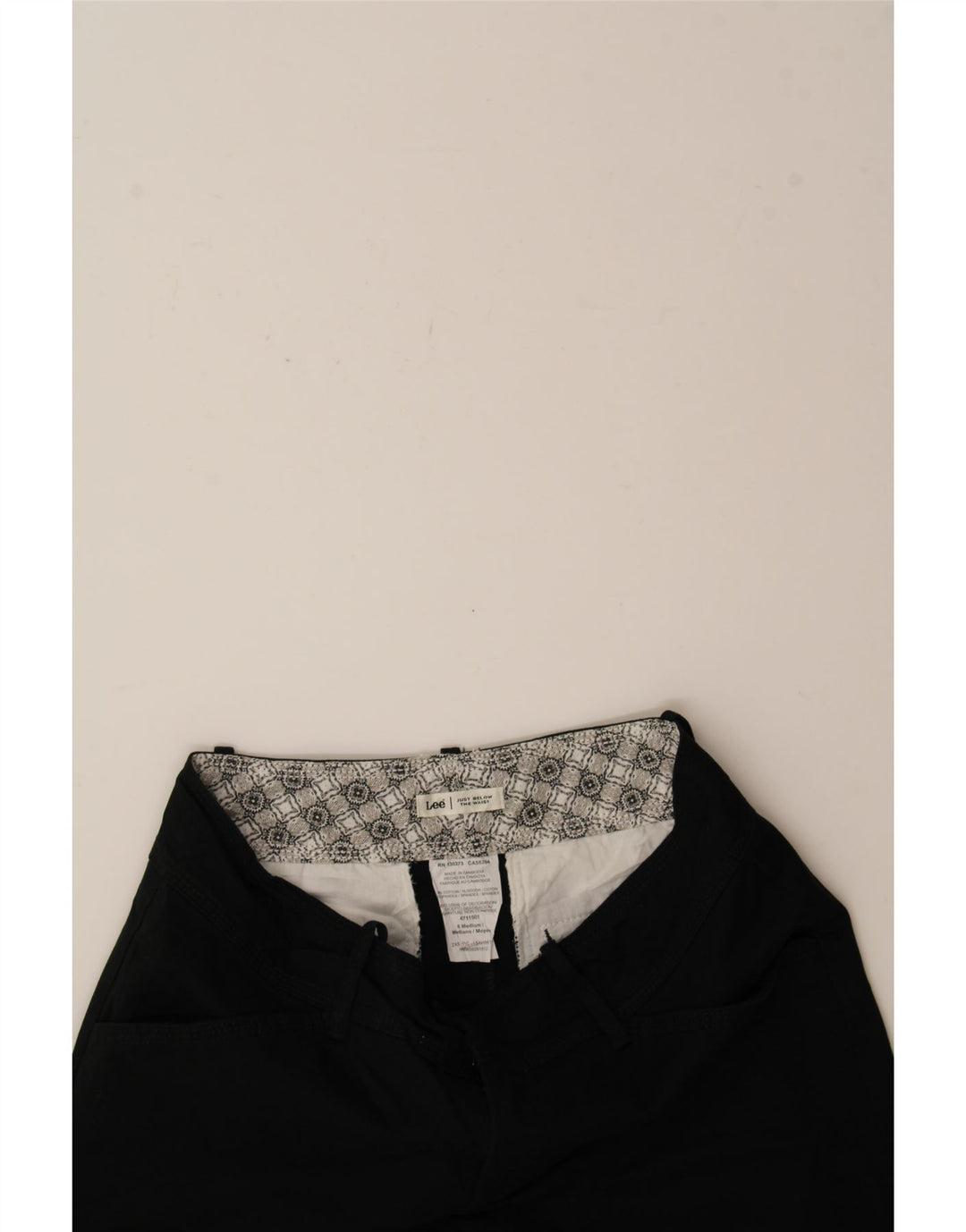 LEE Womens Casual Shorts US 6 Medium W30  Black Cotton Vintage Lee and Second-Hand Lee from Messina Hembry 