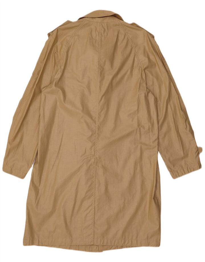 VINTAGE ženski trenč kaput UK 14 srednje bež pamuk