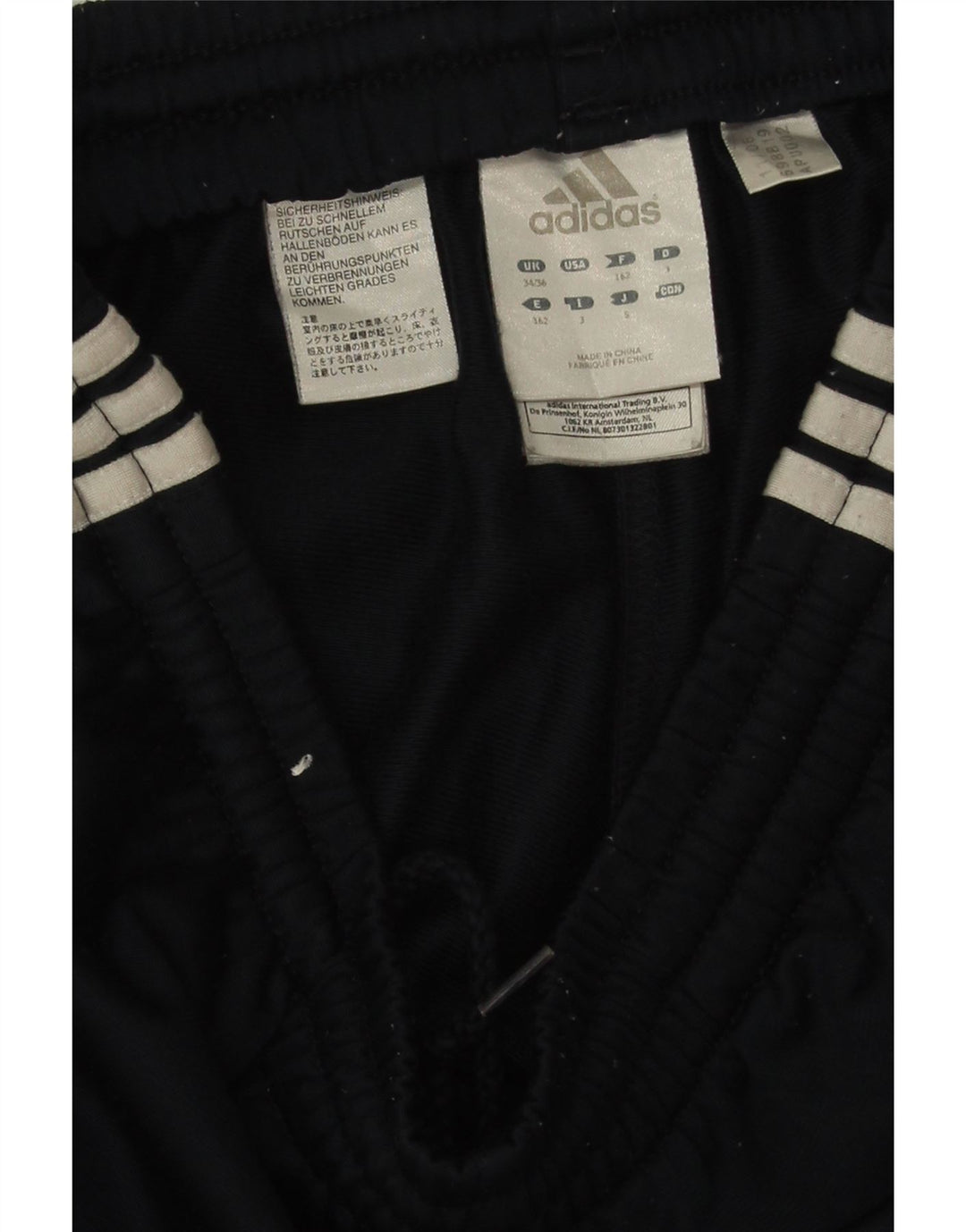 Adidas muške hlače za trenirku UK 34/36 Male tamnoplave poliesterske hlače