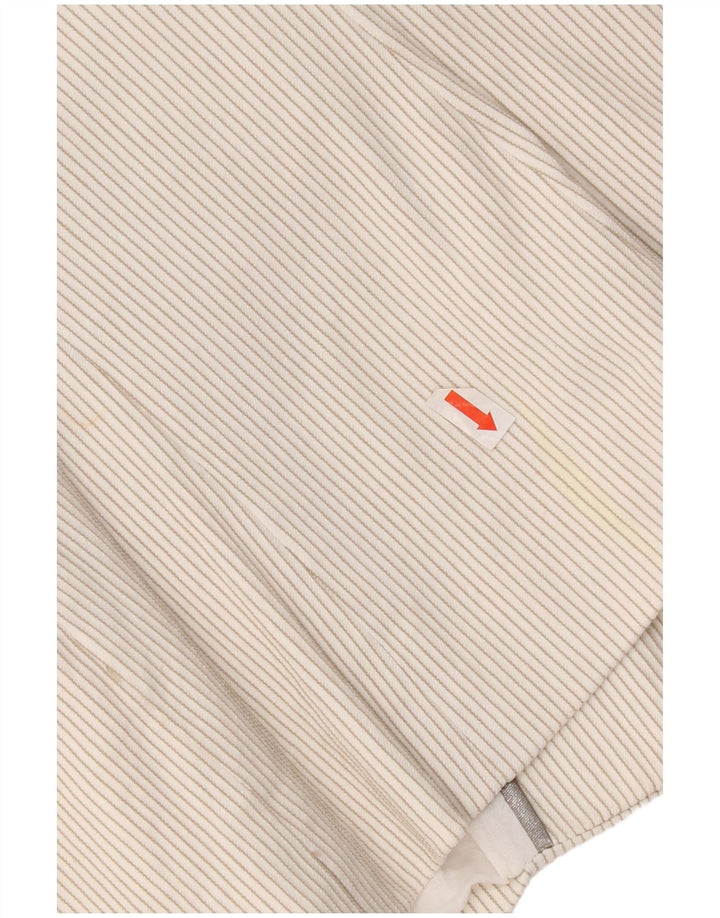 Zara ženski sako sa 1 gumbom, UK 14, veliki pamuk na bijele pruge