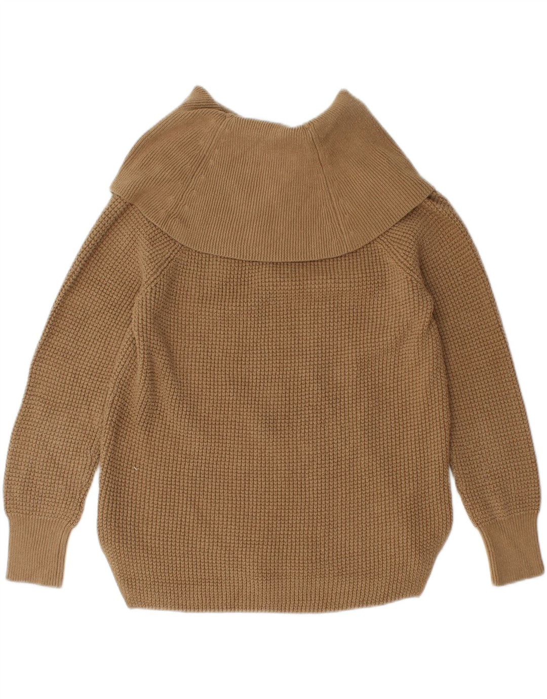 MICHAEL KORS Womens Roll Neck Jumper Sweater UK 14 Medium Brown Cotton Vintage Michael Kors and Second-Hand Michael Kors from Messina Hembry 
