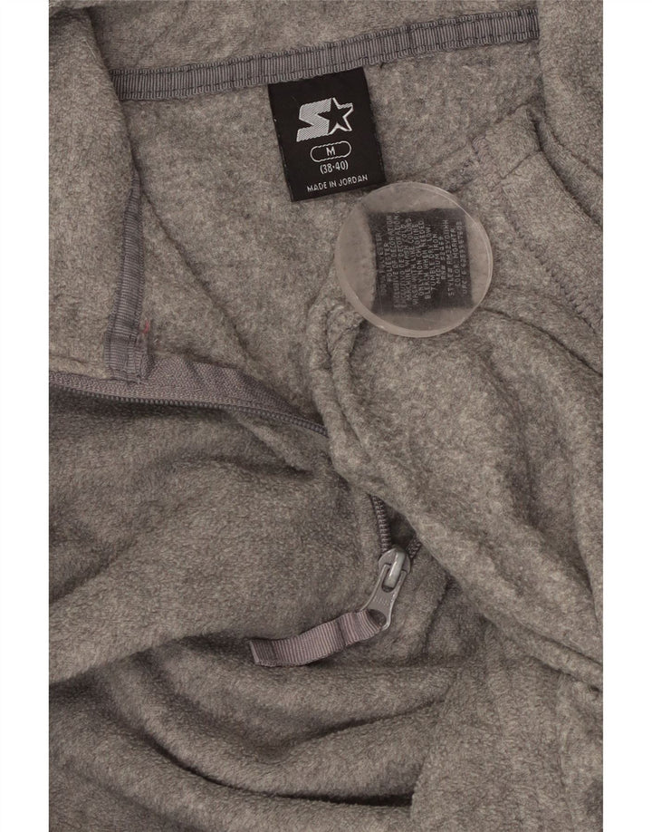 Početni muški džemper od flisa s patentnim zatvaračem i izrezom UK 38/40 srednje sivi poliester