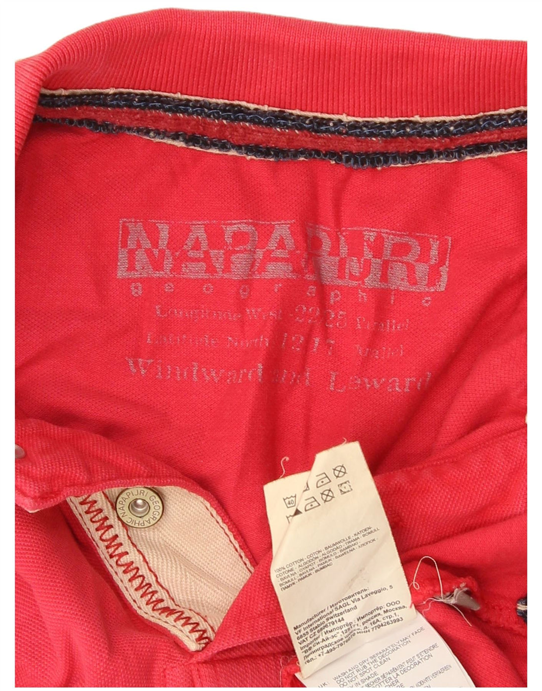 Napapijri muška polo majica s grafičkim motivima, mala crvena