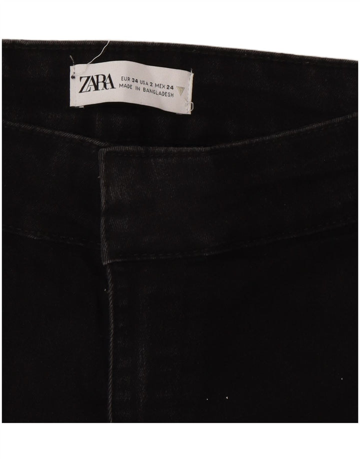 Zara ženske lepršave traperice EU 34 2XS W24 L33 crne