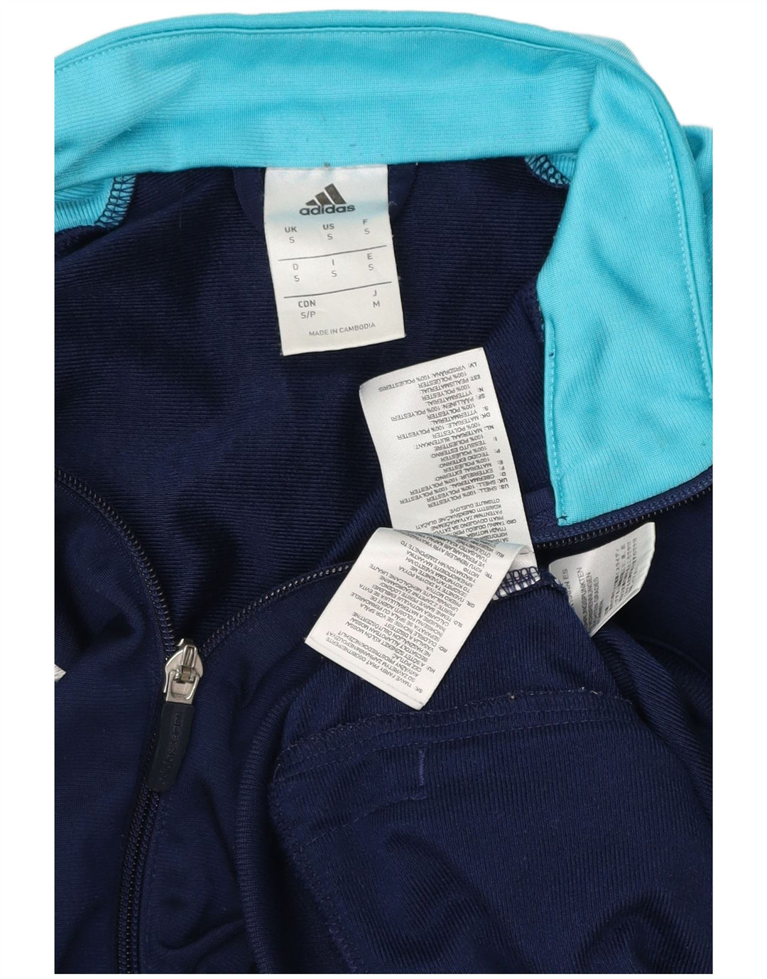 ADIDAS muška gornja jakna trenirke Mala mornarsko plava poliesterska boja