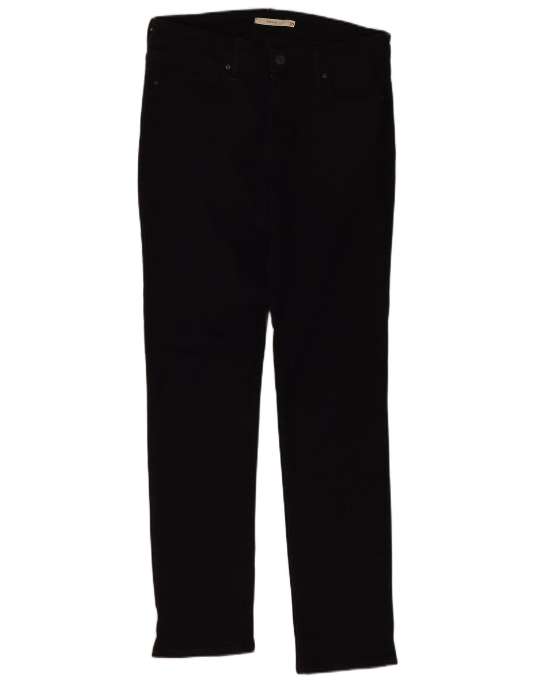 Levi's ženske 712 uske traperice W30 L32 crni pamuk