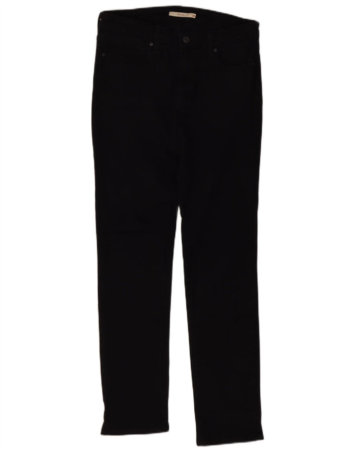 Levi's ženske 712 uske traperice W30 L32 crni pamuk