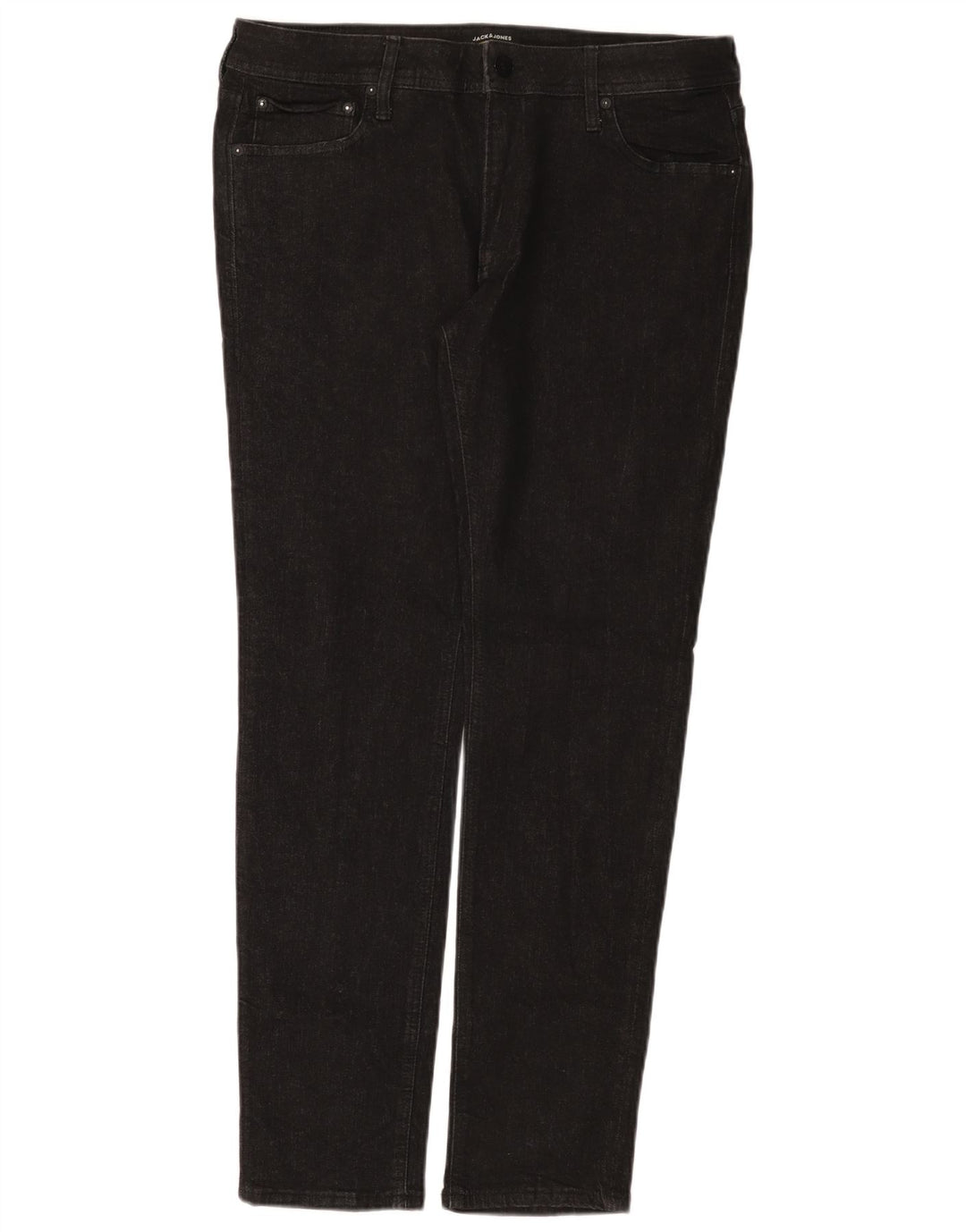 Jack & Jones muške uske traperice W36 L32 crni pamuk