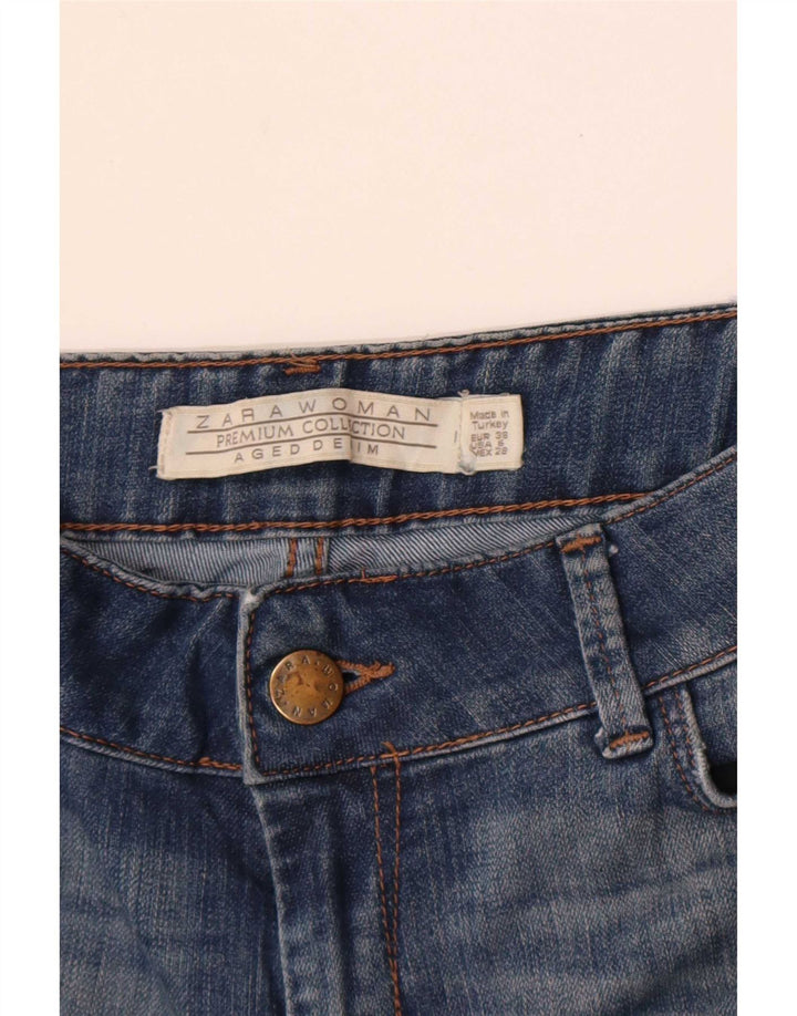Zara ženske lepršave traperice EU 38 male W28 L30 plave