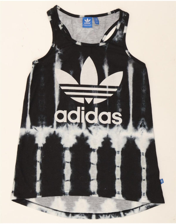 Adidas ženski grafički prsluk UK 6 XS Black Tie Dye poliester