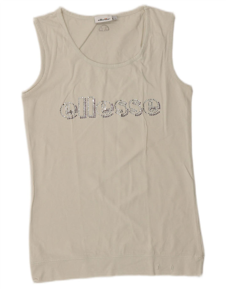 Ellesse Ženski grafički prsluk UK 10 Small White