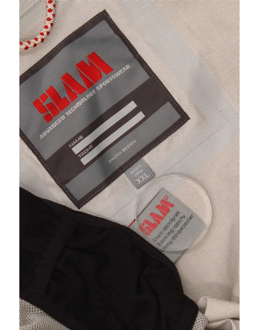 Slam muška kišna jakna UK 44 2XL bijeli najlon