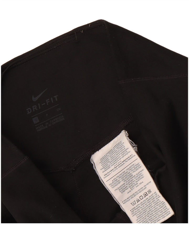 Nike Ženske Dri Fit Leggings UK 10 Male crne poliesterske