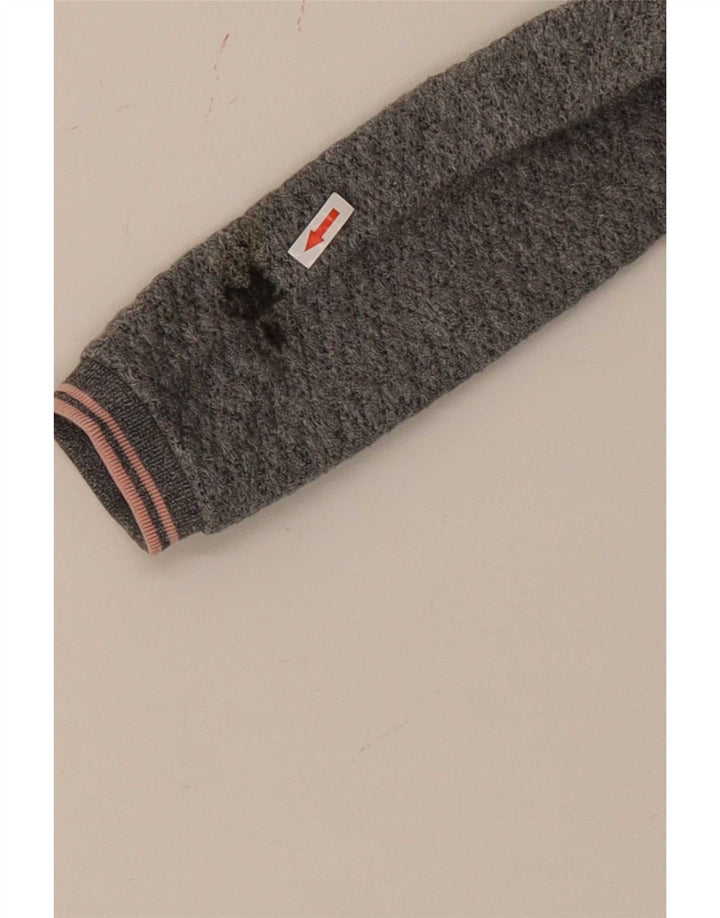 Woolrich Džemper haljina za djevojčice 9-10 godina sivi pjegavi poliester
