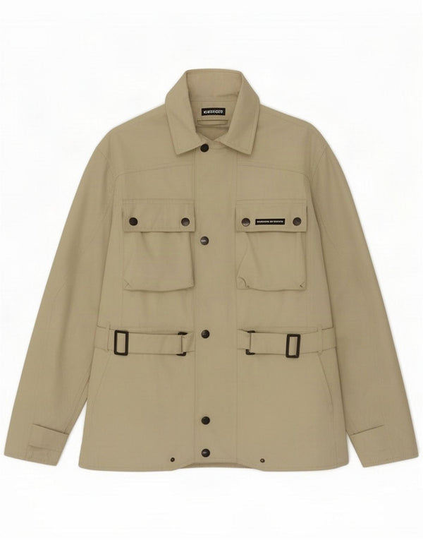 Tucano Urbano Mens Racer Jacket UK 38 Medium Beige Polyester