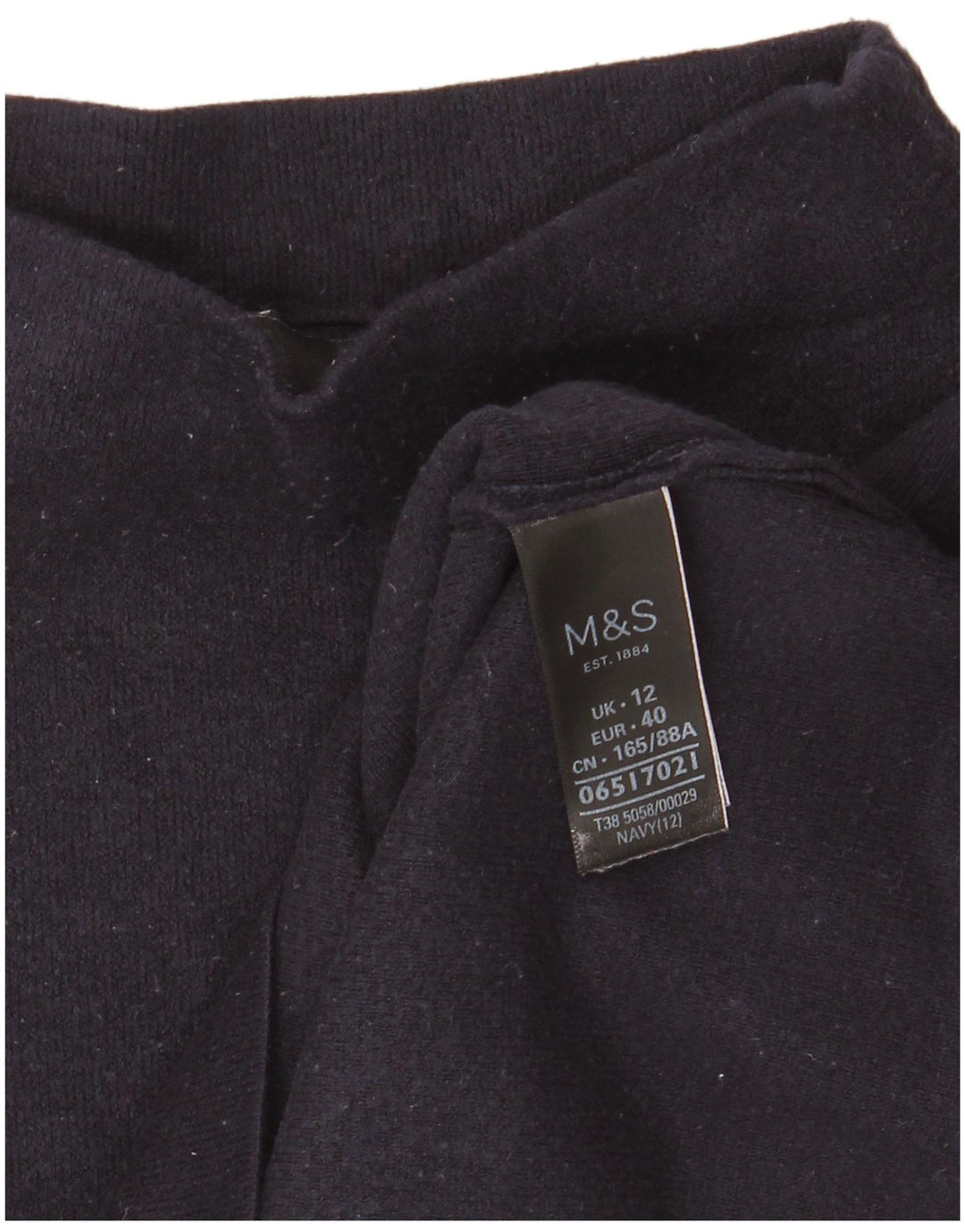 Marks & Spencer ženska majica dugih rukava UK 12 srednje tamnoplava viskoza