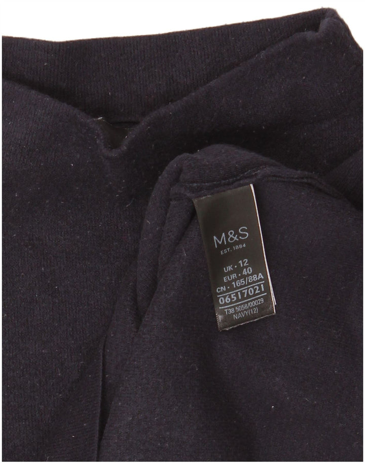 Marks & Spencer ženska majica dugih rukava UK 12 srednje tamnoplava viskoza